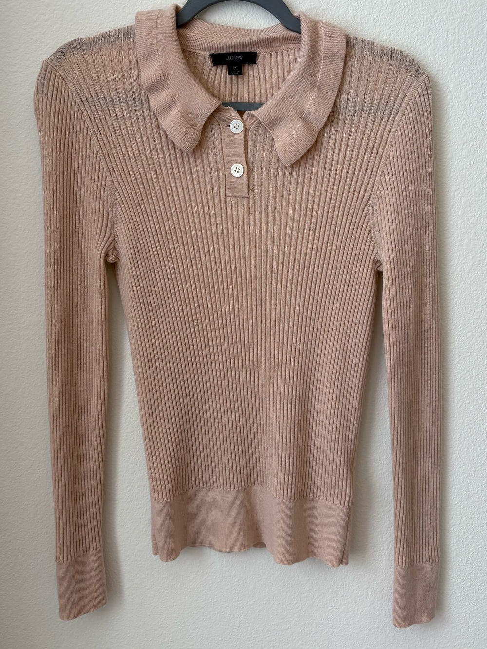 J.Crew 100% Merino Wool Collared Sweater 🤎 - Picture 2 of 4